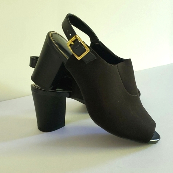 Chaps Shoes - Chaps Peeptoe Slingback Booties